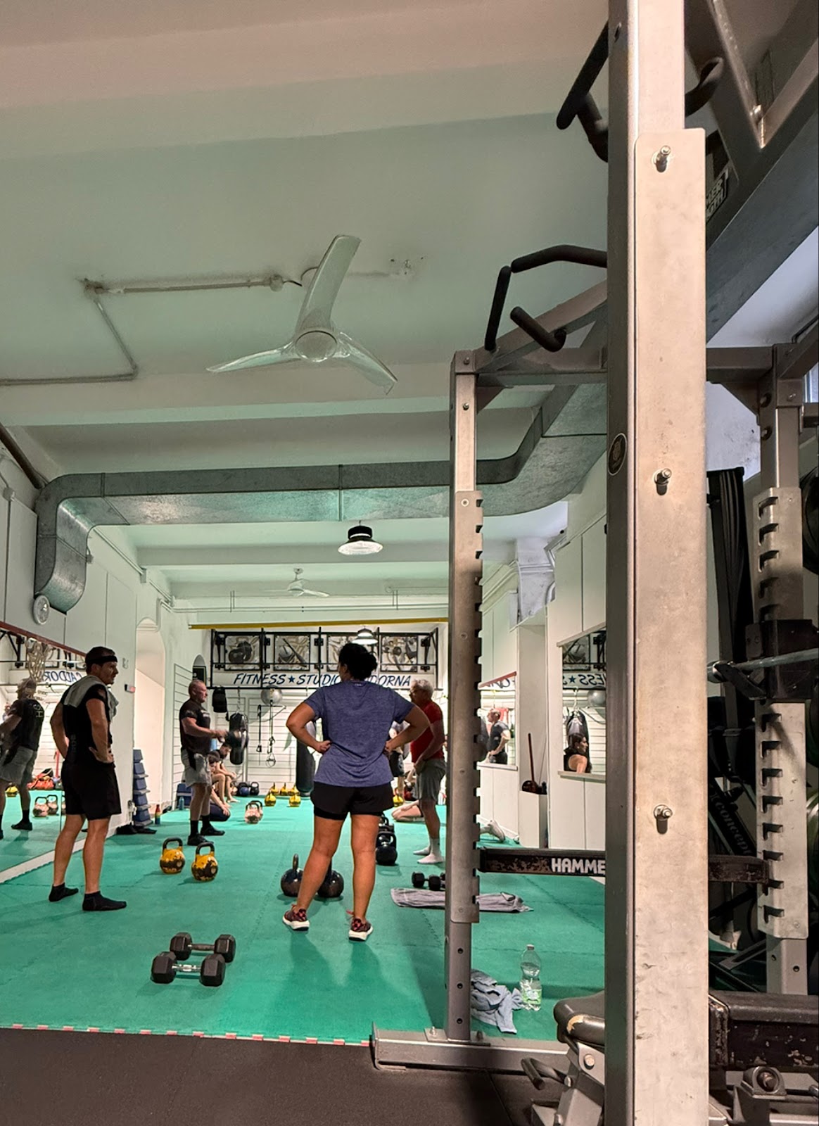Sala open di Fitness Studio Cadorna durante un allenamento